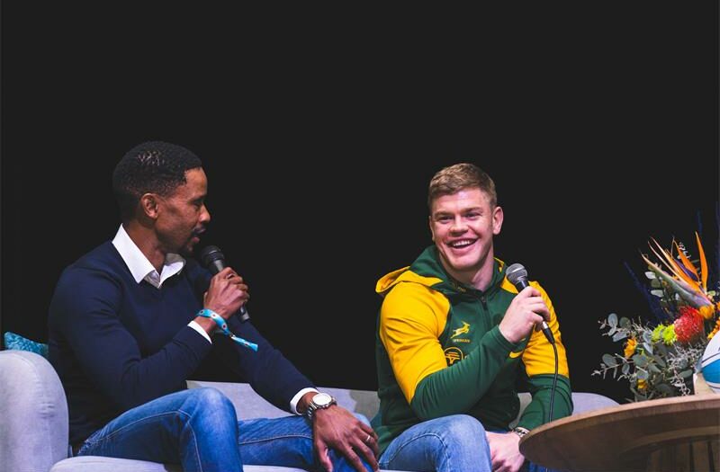 Returning to the school where his rugby journey began, Springbok Morne van den Berg encouraged young athletes to dream big, work hard and believe that anything is possible.
