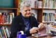 Maureen Freeman places Sellotape on books as she covers them on July 7, 2026, at the Linden Library. Photo: Neo Phashe