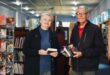 Friends of Linden Library volunteers Alec Linde and Maureen Freeman on July 7, 2026 at the Linden Library. Photo: Neo Phashe