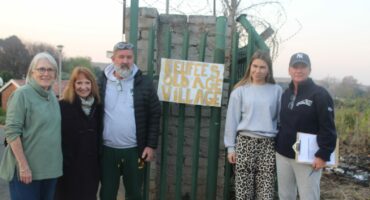 Some of the Friends of Eeufees who are taking a stand against the unsafe living conditions of the residents at Eeufees Oord Retirement Village. Photo: Waydon Jacobs