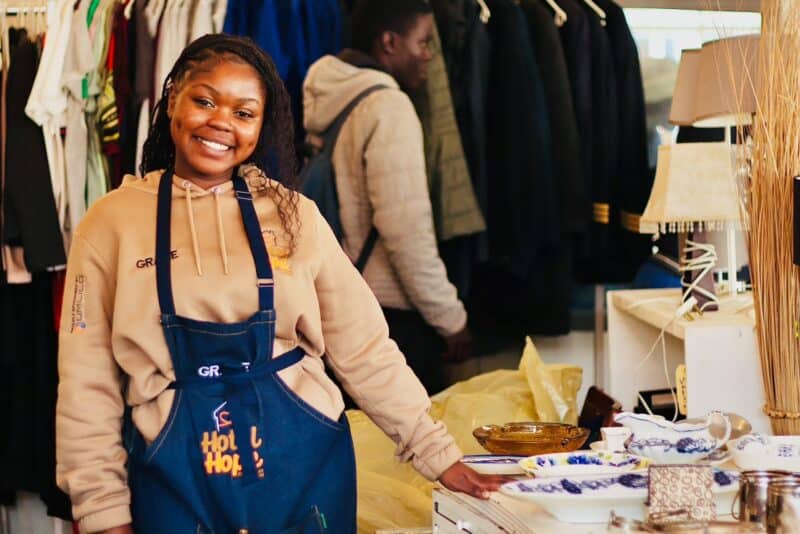 Customers may come for the second-hand treasures, but many return because they feel like family at the Hotel Hope Ministries charity shop.