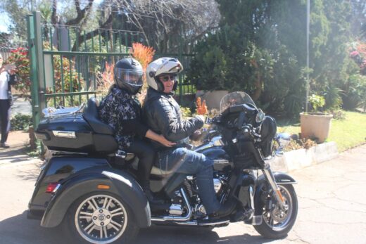 Residents of Eventide Home for the Aged enjoy a ride with members of Clearwater Chapter South Africa Harley Owners Group on July 18, 2026, in Emmarentia. Photo: Waydon Jacobs