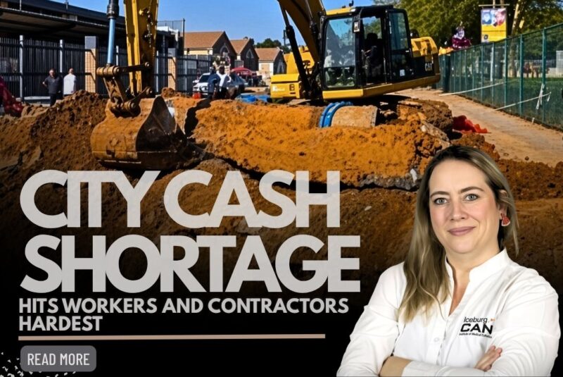 City's cash flow problem affects more than just subcontractors, leaving workers without pay.