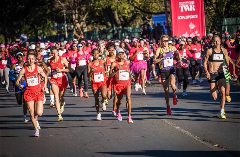 Long distance runner Glenrose Xaba took home the grand win at the race held at Marks Park.