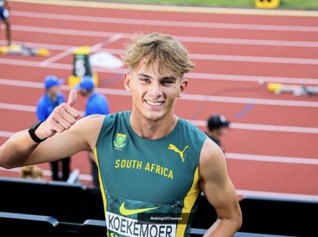 UJ sprinter Leendert Koekemoer has shattered a 31-year-old national U20 400m record with a blistering 44.52 in Italy.