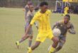 Wits Juniors Nkosana Sibeko attempts to shield the ball on September 5, 2026, at Wits Marks Park in their Gauteng Development League clash. Photo: Waydon Jacobs