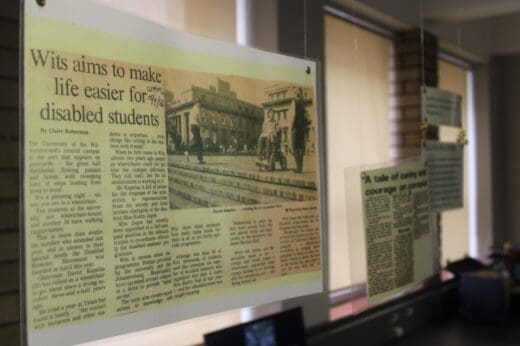 History of the Disability Rights Unit at Wits University on September 8, 2026. Photo: Waydon Jacobs