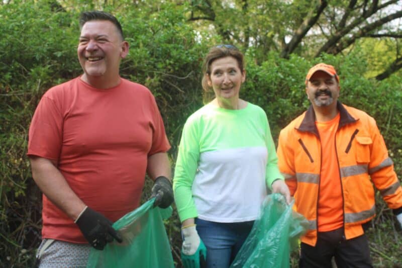 Community members joined forces with private security resources to restore safety and cleanliness along local pathways.