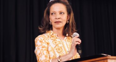 Deidre Hendriks speaks to the audience at UJ Academy on October 10, 2026. Photo: Neo Phashe