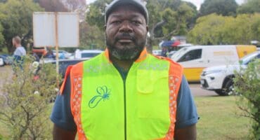 Power spokesperson, Isaac Mangena on September 11, 2026, at Danie Van Zyl Recreation Centre in Newlands. Photo: Waydon