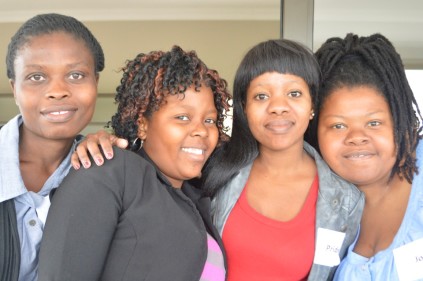 From left, Ngxekexe Nonkqubela, Simangele Marcia Zulu, Pride Cele amd Zanele Chihava. 