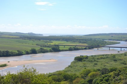 The view of the Tugela mouth from the reserve.