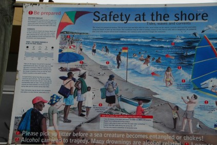 Obey the beach rules, they are there for your protection.