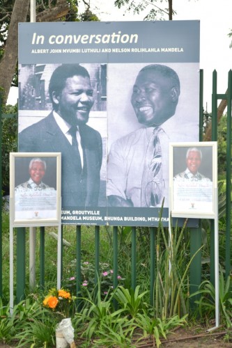 The Mandela display at Luthuli Museum in Groutville.