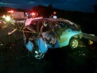 A photo of the accident. Tweeted by Rob Byrne @TrafficSA.