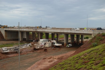 The clearing of the old bridge is nearly complete