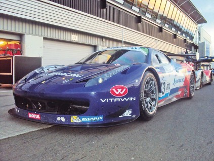 Sleek and fast, SMP Racing’s Ferrari F458 that competed in the GTC class.
