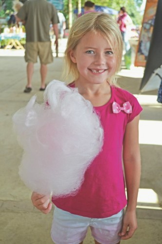 Family fun at Burnedale Market.