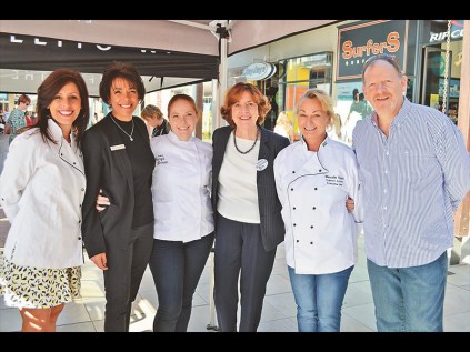  Judges former Masterchef SA contestant Joanie Mitchell, Genee Griffiths, chef Jacqui Brown, Hirsch's Glenda Thompson, executive chef Marcelle Roach and Dave Charles.