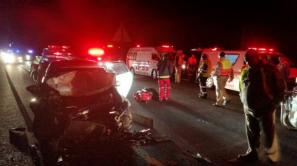 The accident scene on the N2 near Zinkwazi. Photo: IPSS Medical Rescue 