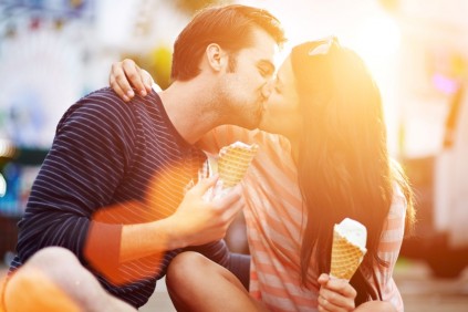 " Kiss me in sweet slow motion... You got me floating, You got me flying!" Photo: Stock image