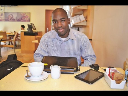 Former Courier freelancer turned author, Lunga Ntuli. 