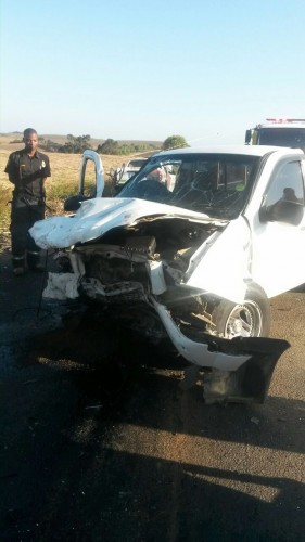 One of the wrecked vehicles. Photo: IPSS Medical Rescue.