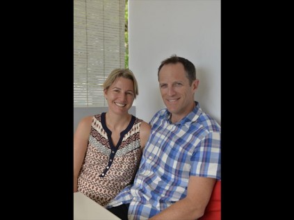 Tessa and Graeme - reunited.