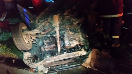 The wrecked vehicle. Photo: IPSS Medical Rescue