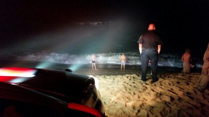 The paddle skiers beached their craft at Salt Rock. Photo: IPSS Medical Rescue