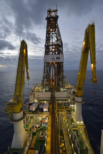 The Deepsea Metro1 is a sixth generation Gusto ten thousand designed drill ship capable of drilling in water depths up to 10 000 feet. Photo: BG Group