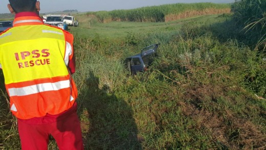 The driver and two children escaped with no injuries. Photo: IPSS Medical Rescue