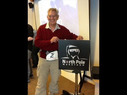 Harry Botha is excited about receiving his race number for the marathon, which he sadly did not get to run.