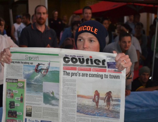 Nicole, focused and determined to win in the last Courier elimination challenge.
