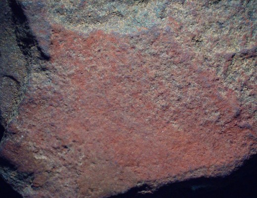 Sibudu rubbed red ochre. Photo: Wits University