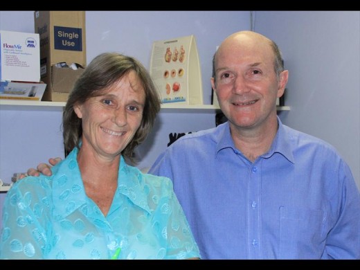 Sister Lindy Brown and Dr Neil Isaacs.