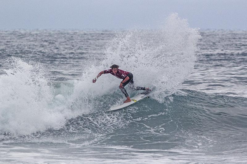 Shane Sykes, throwing spray in California. Photo: ISA/Chris Grant