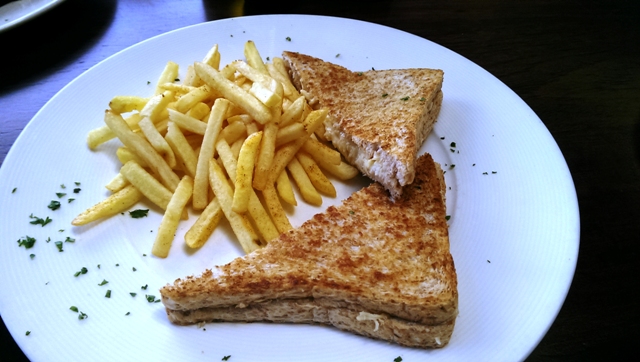 BBM spoils you with a large portion of chips added to the super creamy sandwich.
