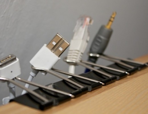 Organised and easy to reach for cables. 