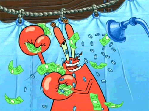 Love your money, because you earn it. 