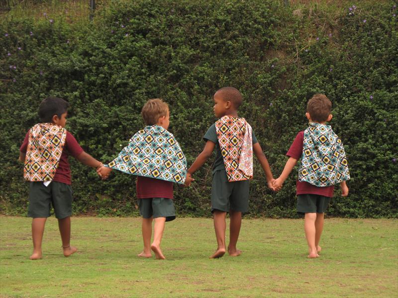 From left, Kian Govender, Matthew Scholtz, Uphendule Morrison and Ross Smorfitt united in their cause.