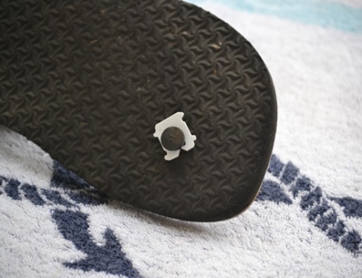 The clip will keep your strap in place.