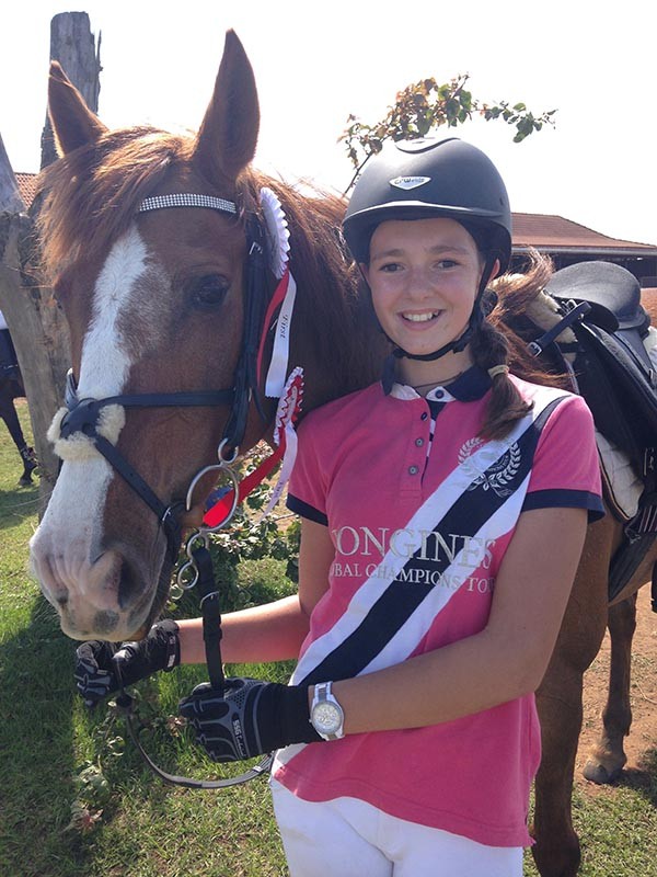 Jamie Rowe and her pony, Annie, who won the 7-cm and 80cm classes.