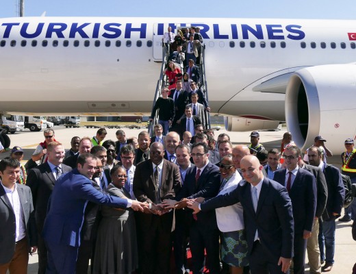 The King Shaka International Airport landing strip is filled with excitement as Turkey and South Africa shake hands.