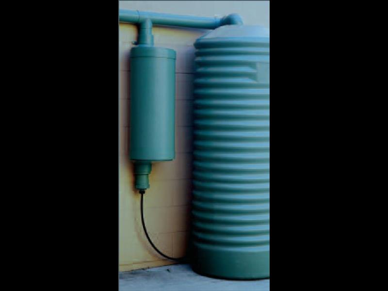 A wall mounted first flush water diverter which improves water quality, protects pumps & internal appliances.