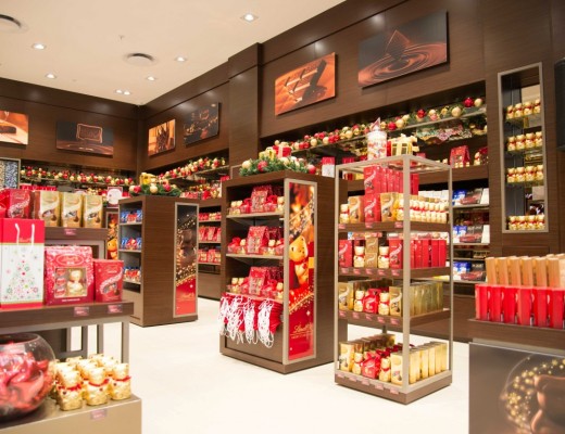 The new Lindt Chocolate Boutique in the Gateway Theatre of Shopping.