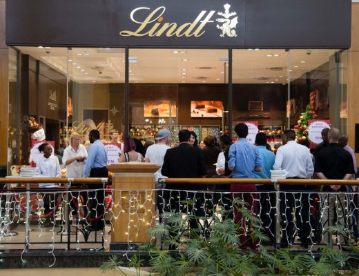 The new Lindt Chocolate Boutique in the Gateway Theatre of Shopping.