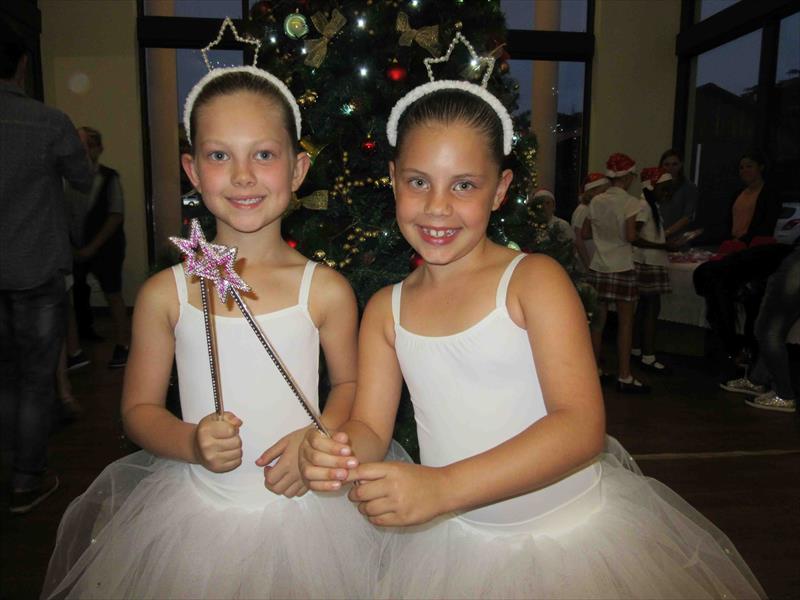 Ashton juniors MacKenzie Jähnig and Asia Barnard bringing some magic to the school Christmas Carol Service, held on Sunday, November 29.