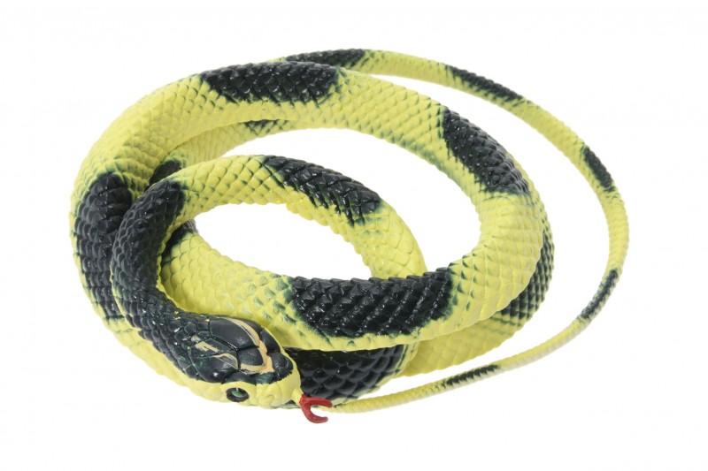 Snakes scare almost everything away, especially monkeys and they will never go close enough to the fake snake to know the difference between a real one.