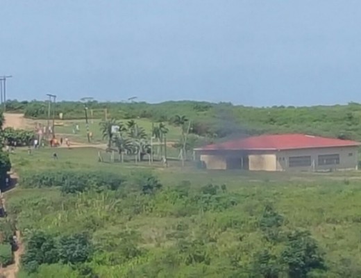 Driefontein protesters have set the community hall alight today. Photo: Ballito 911 Comms